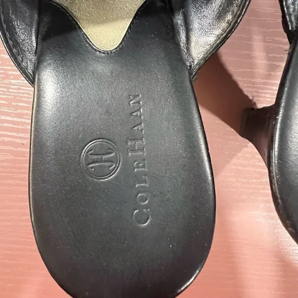 Cole Haan Tova Studded Suede Heeled Mules